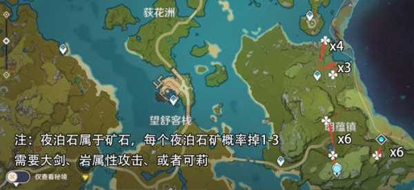 《原神》夜泊石采集路线一览